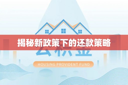 三角揭秘新政策下的还款策略