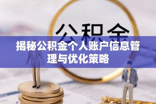 三角揭秘公积金个人账户信息管理与优化策略
