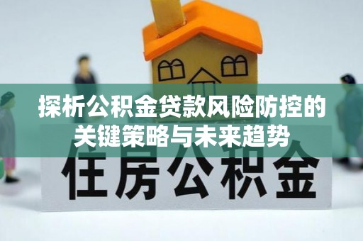 三角探析公积金贷款风险防控的关键策略与未来趋势