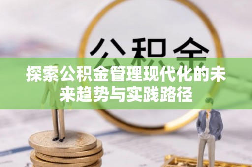 三角探索公积金管理现代化的未来趋势与实践路径