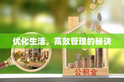 三角优化生活，高效管理的秘诀